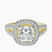 Pre-Designed 18kt Yellow Gold Opulenté Antique Halo Lab Diamond Ring