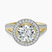 14kt Yellow Gold Opulenté Antique Halo Lab Diamond Ring