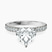 Nomi Classic Eternity Lab Diamond Engagement Ring in 9ct White Gold
