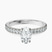 Pre-Designed 10kt White Gold Nomi Classic Eternity Lab Diamond Ring
