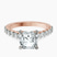 Austria Cathedral Lab Diamond Engagement Ring in 10kt Rose Gold