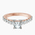 Pre-Designed 10kt Rose Gold Austria Cathedral Lab Diamond Ring