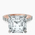 Pre-Designed 10kt Rose Gold Austria Cathedral Lab Diamond Ring