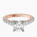Pre-Designed 10kt Rose Gold Austria Cathedral Lab Diamond Ring