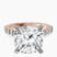 Pre-Designed 10kt Rose Gold Austria Cathedral Lab Diamond Ring