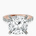 Pre-Designed 10kt Rose Gold Austria Cathedral Lab Diamond Ring