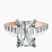 Pre-Designed 10kt Rose Gold Austria Cathedral Lab Diamond Ring