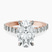 Pre-Designed 10kt Rose Gold Austria Cathedral Lab Diamond Ring
