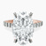 Pre-Designed 10kt Rose Gold Austria Cathedral Lab Diamond Ring
