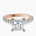 Austria Cathedral Lab Diamond Engagement Ring in 10kt Rose Gold