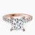 Pre-Designed 10kt Rose Gold Austria Cathedral Lab Diamond Ring