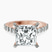 Pre-Designed 10kt Rose Gold Austria Cathedral Lab Diamond Ring