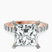 Pre-Designed 10kt Rose Gold Austria Cathedral Lab Diamond Ring
