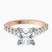 Austria Cathedral Lab Diamond Engagement Ring in 10kt Rose Gold