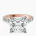Pre-Designed 10kt Rose Gold Austria Cathedral Lab Diamond Ring