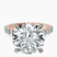 Pre-Designed 10kt Rose Gold Austria Cathedral Lab Diamond Ring