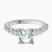 Pre-Designed 10kt White Gold Austria Cathedral Lab Diamond Ring