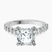 Pre-Designed 10kt White Gold Austria Cathedral Lab Diamond Ring