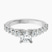 Pre-Designed Platinum Austria Cathedral Lab Diamond Ring