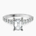 Pre-Designed Platinum Austria Cathedral Lab Diamond Ring