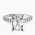Pre-Designed Platinum Austria Cathedral Lab Diamond Ring