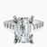 Pre-Designed Platinum Austria Cathedral Lab Diamond Ring