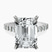 Pre-Designed Platinum Austria Cathedral Lab Diamond Ring