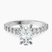 Pre-Designed Platinum Austria Cathedral Lab Diamond Ring