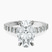 Pre-Designed Platinum Austria Cathedral Lab Diamond Ring