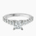 Pre-Designed Platinum Austria Cathedral Lab Diamond Ring