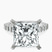 Pre-Designed Platinum Austria Cathedral Lab Diamond Ring