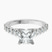 Pre-Designed Platinum Austria Cathedral Lab Diamond Ring