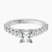 Pre-Designed Platinum Austria Cathedral Lab Diamond Ring