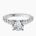 Pre-Designed Platinum Austria Cathedral Lab Diamond Ring