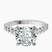 Pre-Designed Platinum Austria Cathedral Lab Diamond Ring