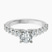 Pre-Designed 18kt White Gold Austria Cathedral Lab Diamond Ring