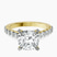 Pre-Designed 10kt Yellow Gold Austria Cathedral Lab Diamond Ring