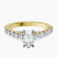 Pre-Designed 18kt Yellow Gold Austria Cathedral Lab Diamond Ring
