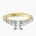 Pre-Designed 10kt Yellow Gold Austria Cathedral Lab Diamond Ring