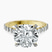 Pre-Designed 10kt Yellow Gold Austria Cathedral Lab Diamond Ring