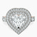 Pre-Designed 14kt Rose Gold Crowned Cresta Double Halo Lab Diamond Ring