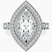 Pre-Designed 18ct White Gold Crowned Cresta Double Halo Lab Diamond Ring