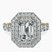 Pre-Designed 14ct Yellow Gold Crowned Cresta Double Halo Lab Diamond Ring