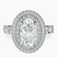 Pre-Designed 18ct Yellow Gold Crowned Cresta Double Halo Lab Diamond Ring