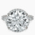 Pre-Designed 14kt Rose Gold Enchanté Side Stones Halo Lab Diamond Ring