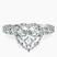 Pre-Designed Platinum Enchanté Side Stones Halo Lab Diamond Ring