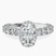 Pre-Designed Platinum Enchanté Side Stones Halo Lab Diamond Ring
