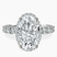 Pre-Designed Platinum Enchanté Side Stones Halo Lab Diamond Ring