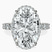 Pre-Designed Platinum Enchanté Side Stones Halo Lab Diamond Ring