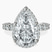 Pre-Designed Platinum Enchanté Side Stones Halo Lab Diamond Ring
